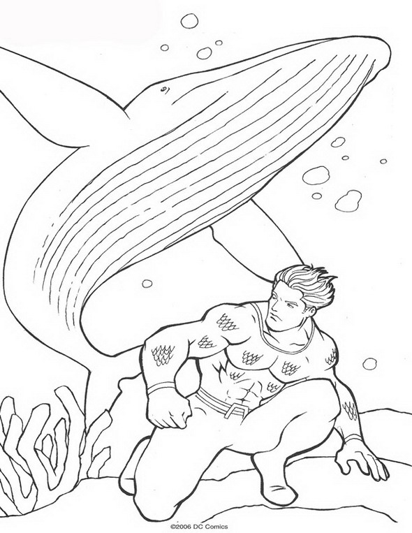 Раскраска: Аквамэн (Супер герой) #84995 - Бесплатные раскраски для печати