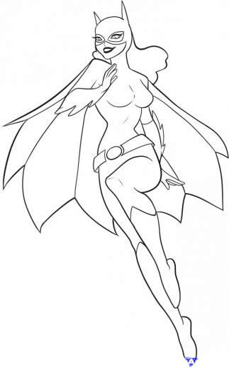 Раскраска: Batgirl (Супер герой) #77734 - Бесплатные раскраски для печати