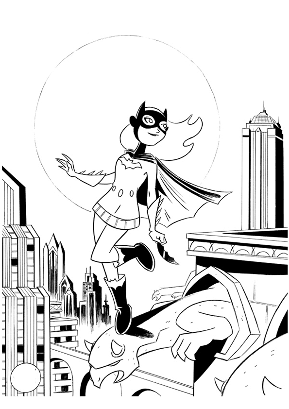 Раскраска: Batgirl (Супер герой) #77801 - Бесплатные раскраски для печати