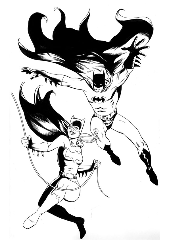 Раскраска: Batgirl (Супер герой) #77847 - Бесплатные раскраски для печати