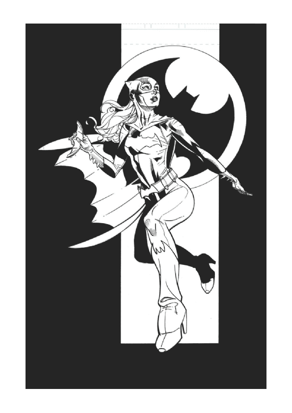 Раскраска: Batgirl (Супер герой) #78016 - Бесплатные раскраски для печати
