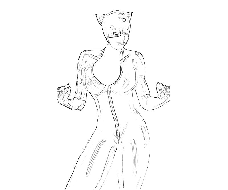 Раскраска: Catwoman (Супер герой) #78087 - Бесплатные раскраски для печати
