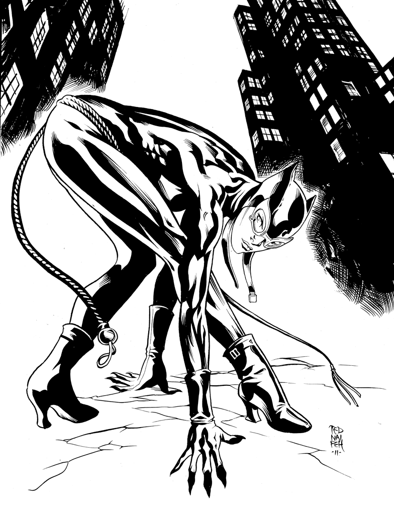 Раскраска: Catwoman (Супер герой) #78131 - Бесплатные раскраски для печати