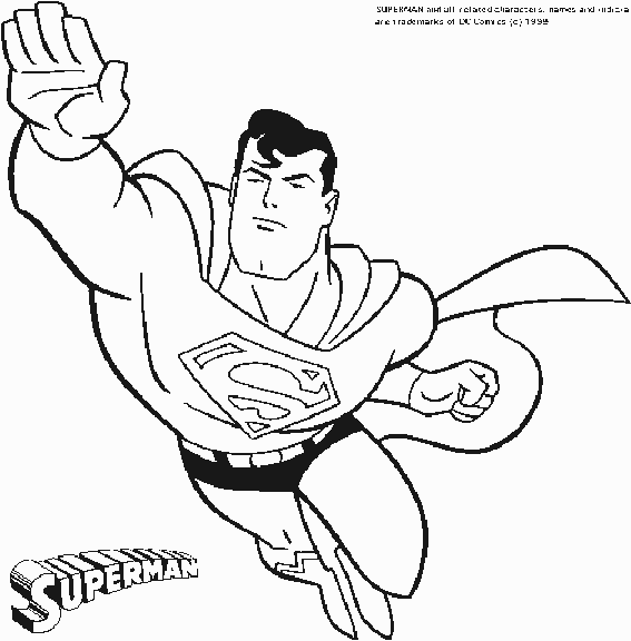 Раскраска: Super Heroes DC Comics (Супер герой) #80140 - Бесплатные раскраски для печати