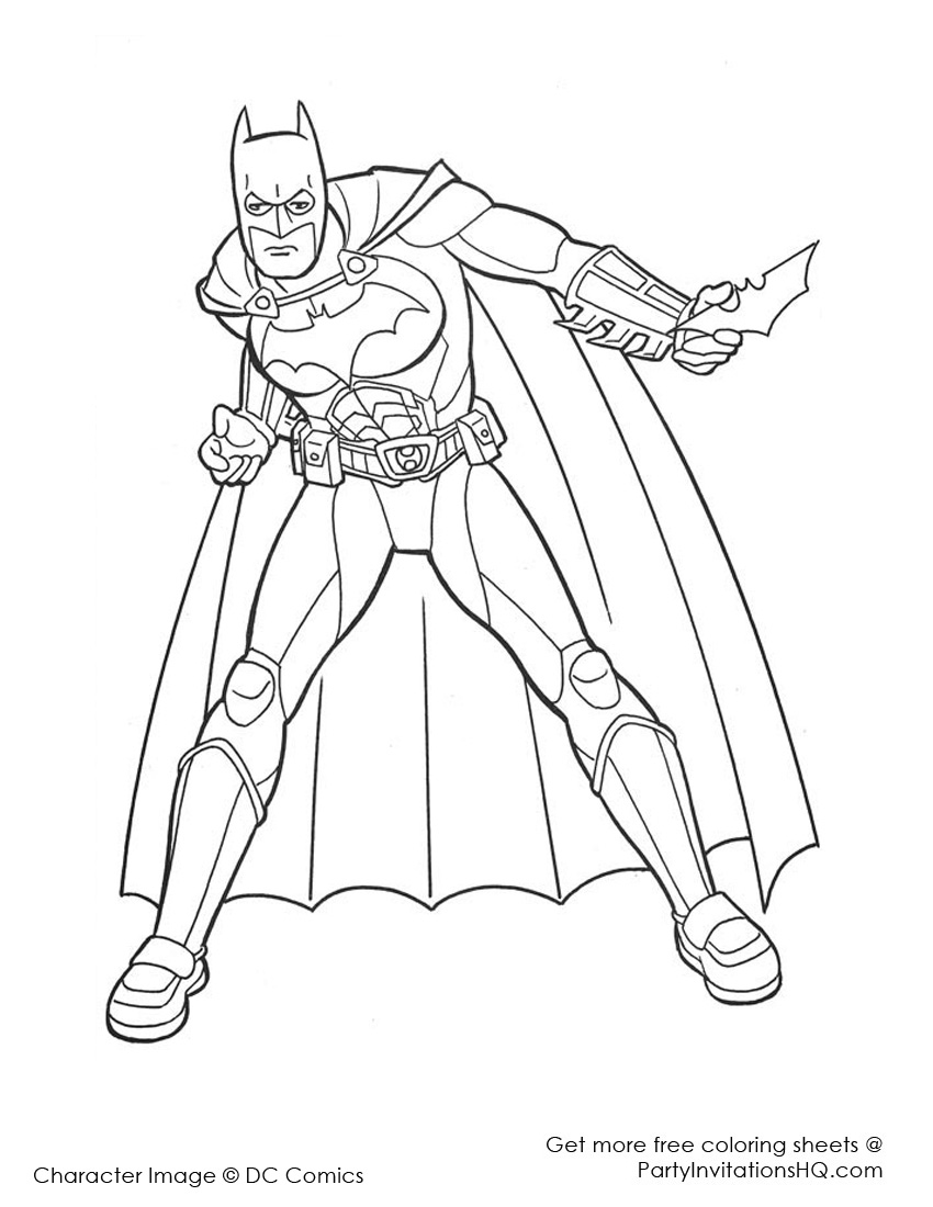 Раскраска: Super Heroes DC Comics (Супер герой) #80382 - Бесплатные раскраски для печати