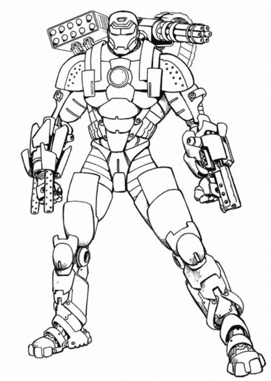 Раскраска: Железный Человек (Супер герой) #80524 - Бесплатные раскраски для печати