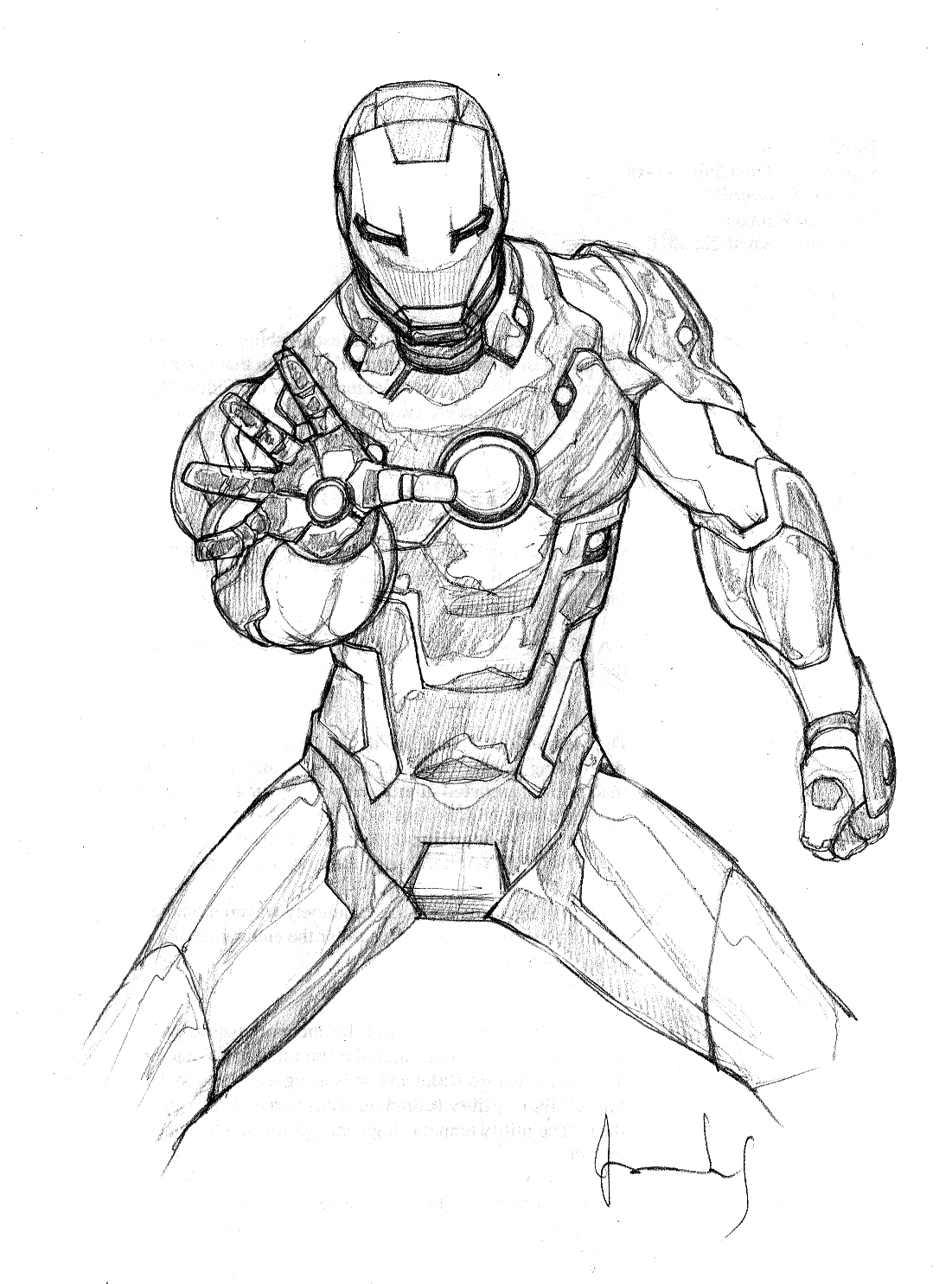 Раскраска: Железный Человек (Супер герой) #80535 - Бесплатные раскраски для печати