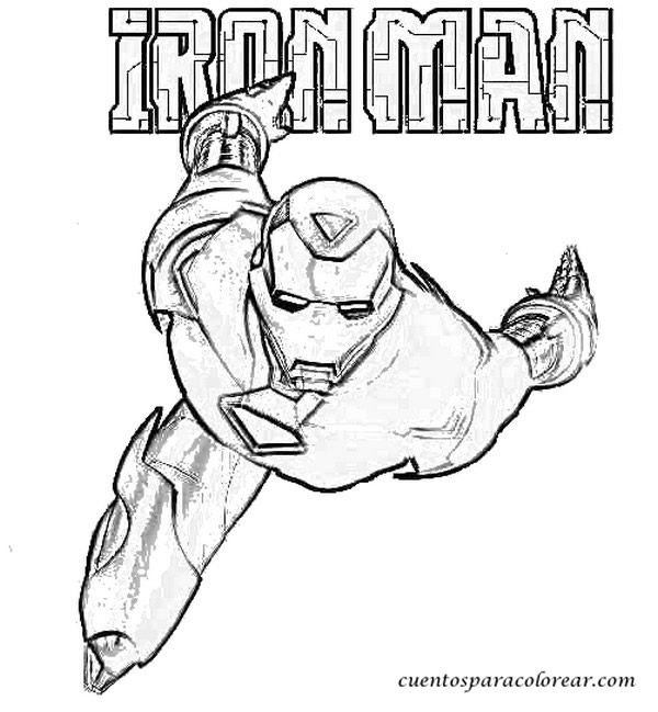 Раскраска: Железный Человек (Супер герой) #80543 - Бесплатные раскраски для печати