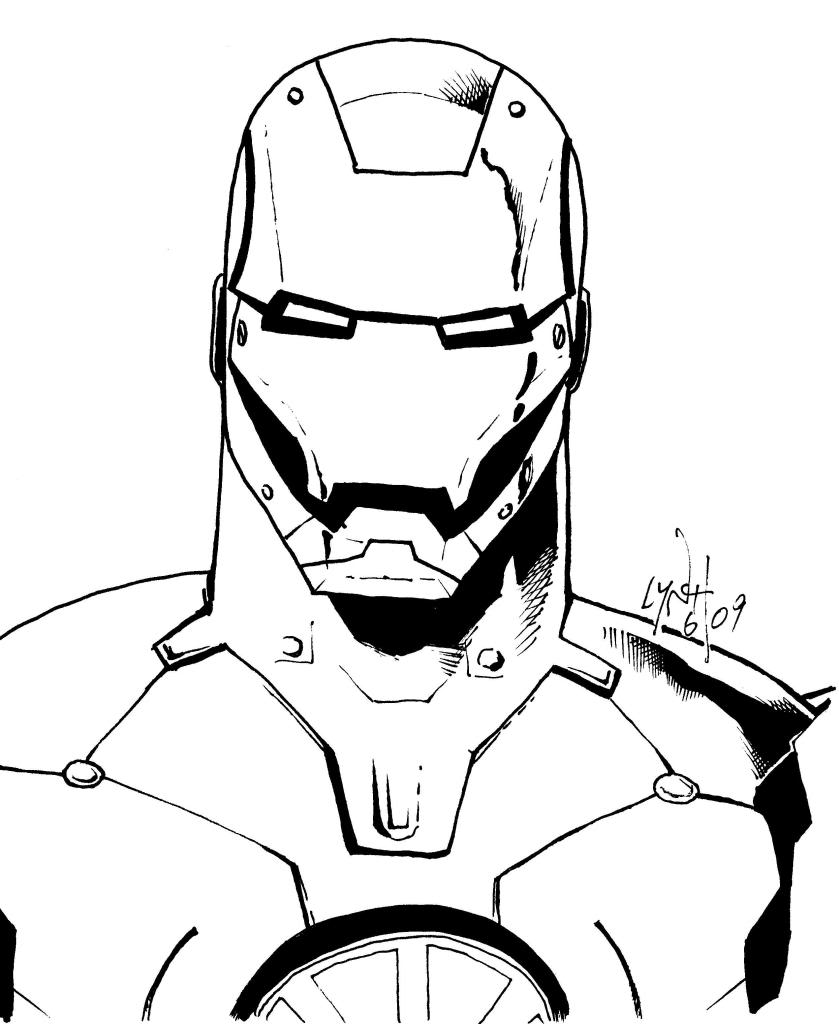 Раскраска: Железный Человек (Супер герой) #80551 - Бесплатные раскраски для печати