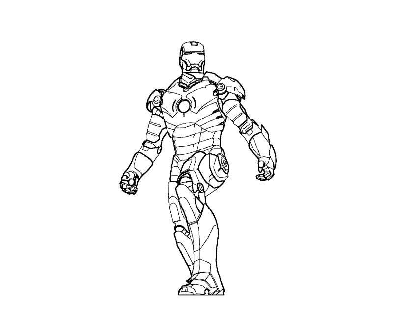 Раскраска: Железный Человек (Супер герой) #80566 - Бесплатные раскраски для печати