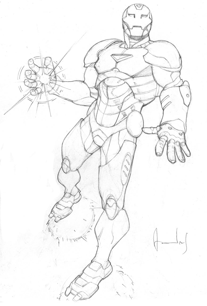 Раскраска: Железный Человек (Супер герой) #80695 - Бесплатные раскраски для печати