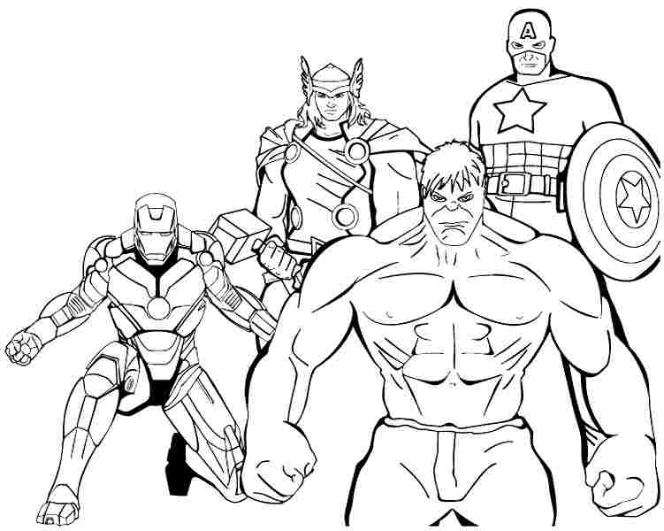 Раскраска: Marvel Superhero (Супер герой) #79793 - Бесплатные раскраски для печати
