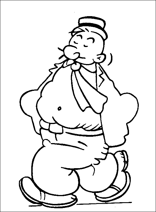 Раскраска: Popeye (Супер герой) #84725 - Бесплатные раскраски для печати