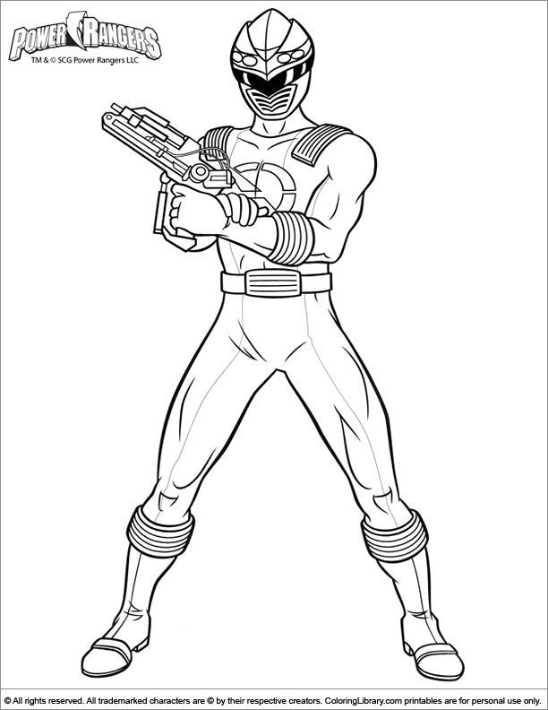 Раскраска: Могучие Рейнджеры (Супер герой) #49997 - Бесплатные раскраски для печати