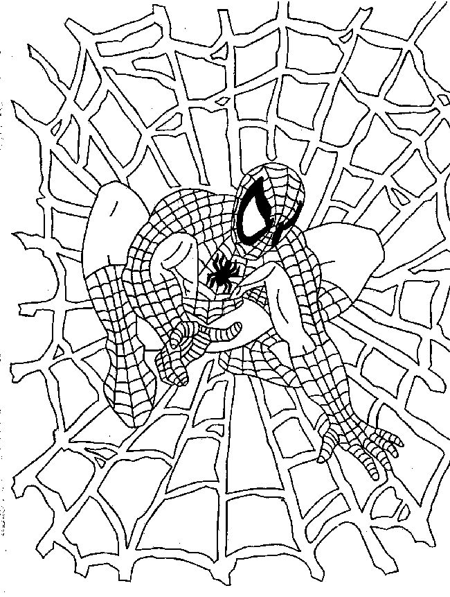 Раскраска: человек-паук (Супер герой) #78641 - Бесплатные раскраски для печати