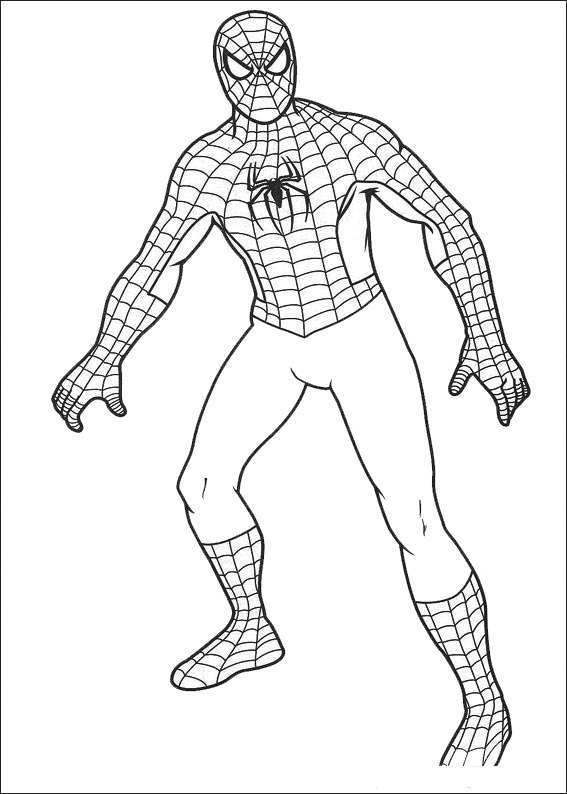 Раскраска: человек-паук (Супер герой) #78651 - Бесплатные раскраски для печати