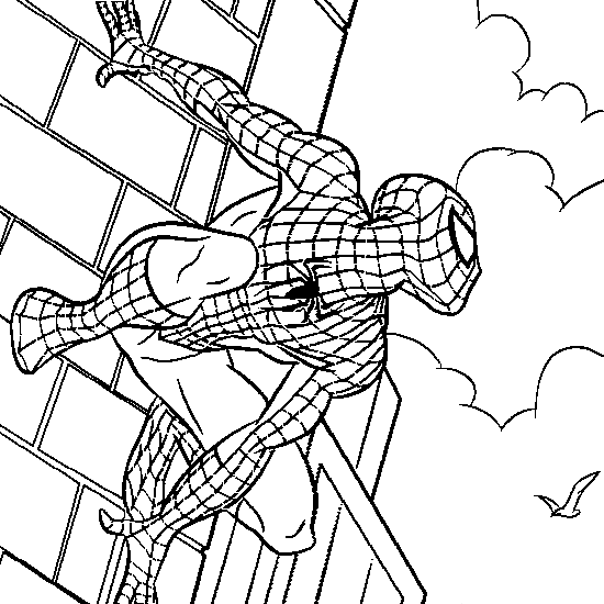 Раскраска: человек-паук (Супер герой) #78702 - Бесплатные раскраски для печати