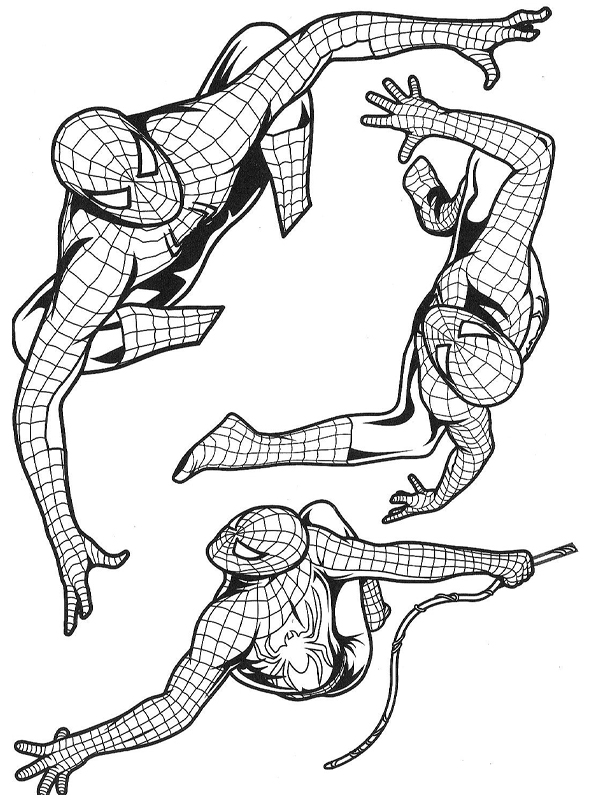 Раскраска: человек-паук (Супер герой) #78724 - Бесплатные раскраски для печати