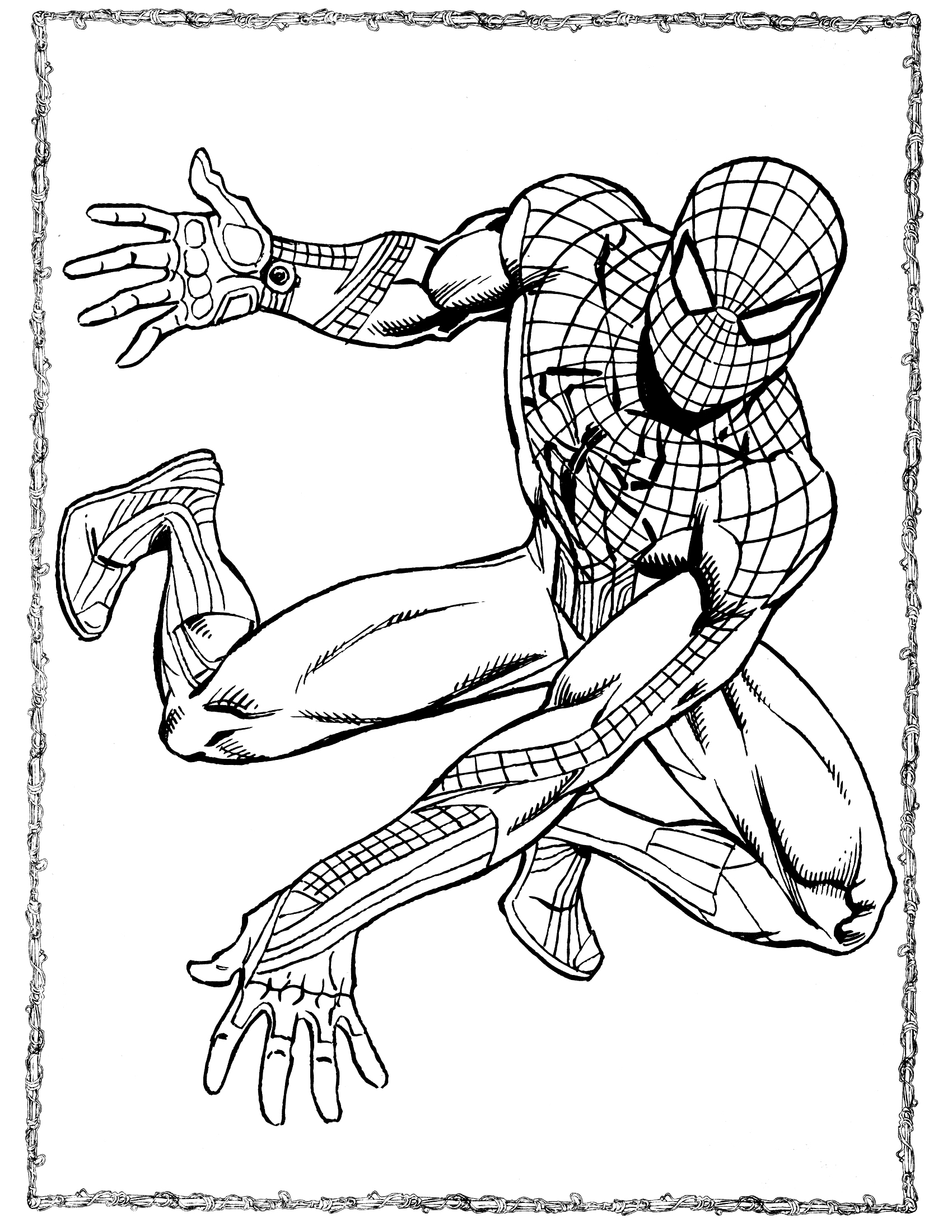 Раскраска: человек-паук (Супер герой) #78804 - Бесплатные раскраски для печати