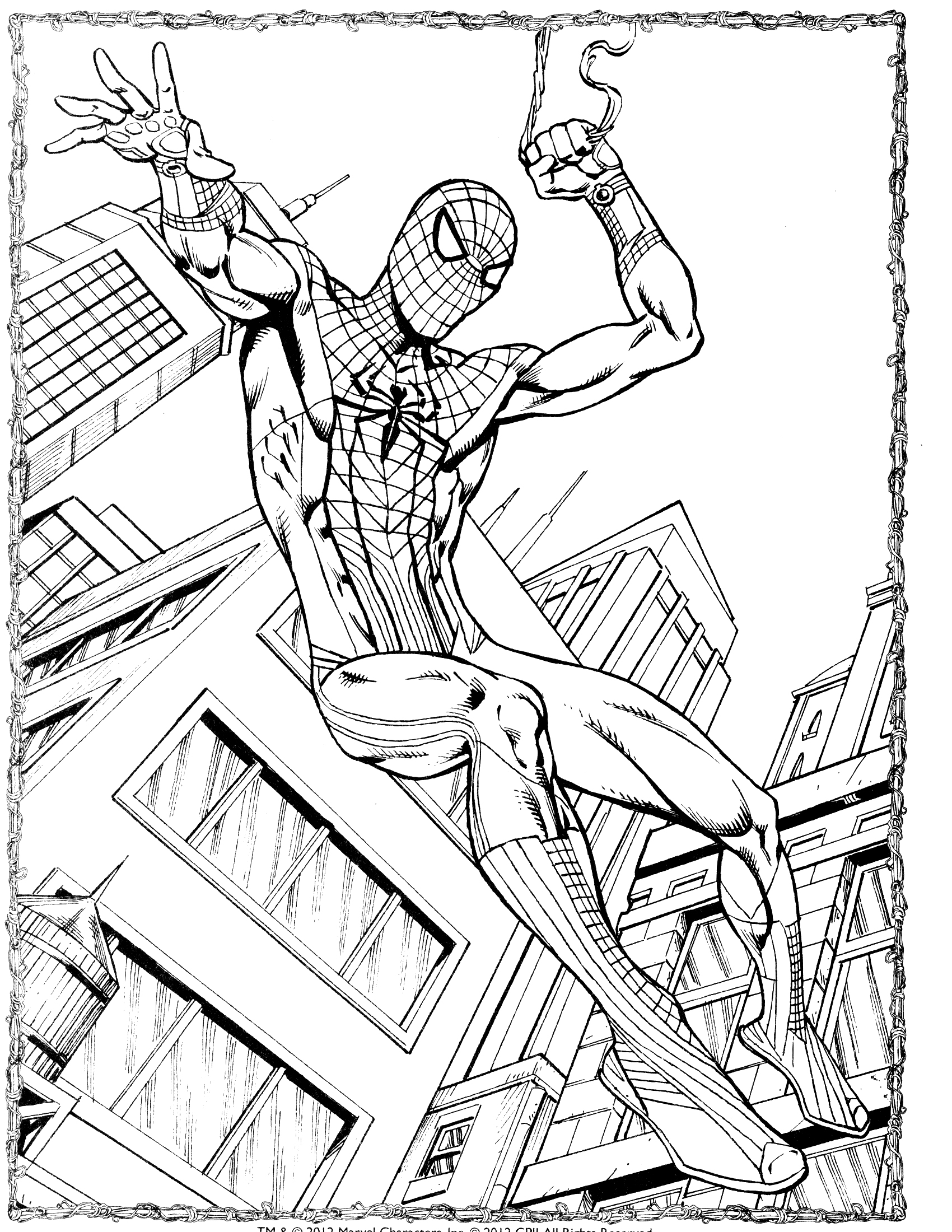 Раскраска: человек-паук (Супер герой) #78808 - Бесплатные раскраски для печати