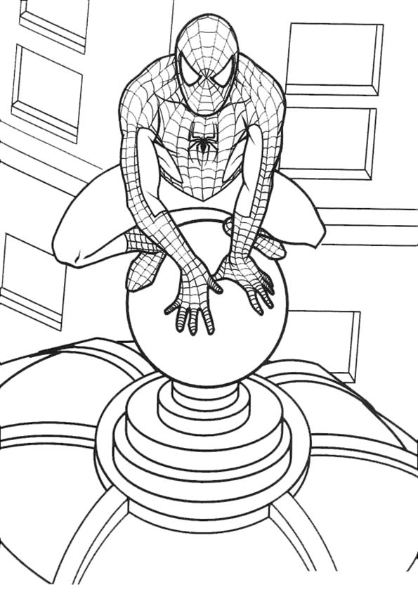 Раскраска: человек-паук (Супер герой) #78895 - Бесплатные раскраски для печати