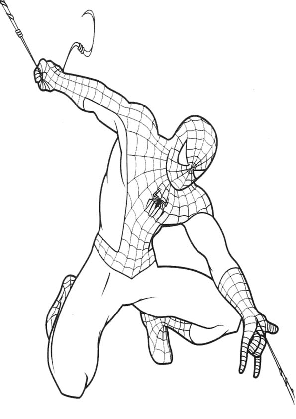 Раскраска: человек-паук (Супер герой) #78904 - Бесплатные раскраски для печати