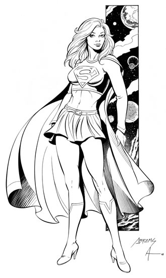Раскраска: Supergirl (Супер герой) #83961 - Бесплатные раскраски для печати