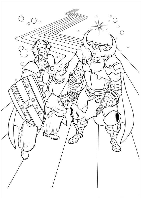 Раскраска: Thor (Супер герой) #75794 - Бесплатные раскраски для печати