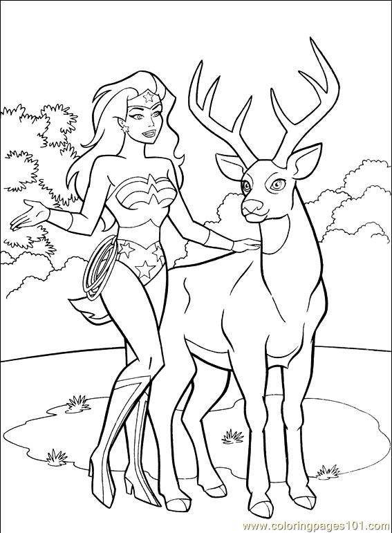 Раскраска: Чудо-Женщина (Супер герой) #74578 - Бесплатные раскраски для печати