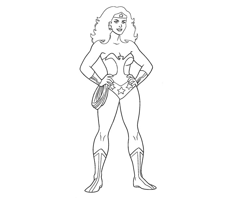 Раскраска: Чудо-Женщина (Супер герой) #74590 - Бесплатные раскраски для печати