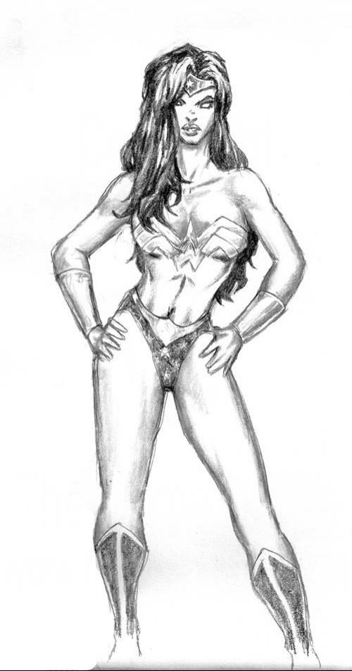 Раскраска: Чудо-Женщина (Супер герой) #74595 - Бесплатные раскраски для печати