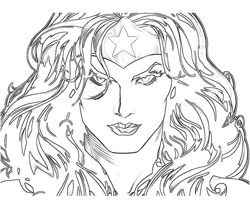 Раскраска: Чудо-Женщина (Супер герой) #74629 - Бесплатные раскраски для печати