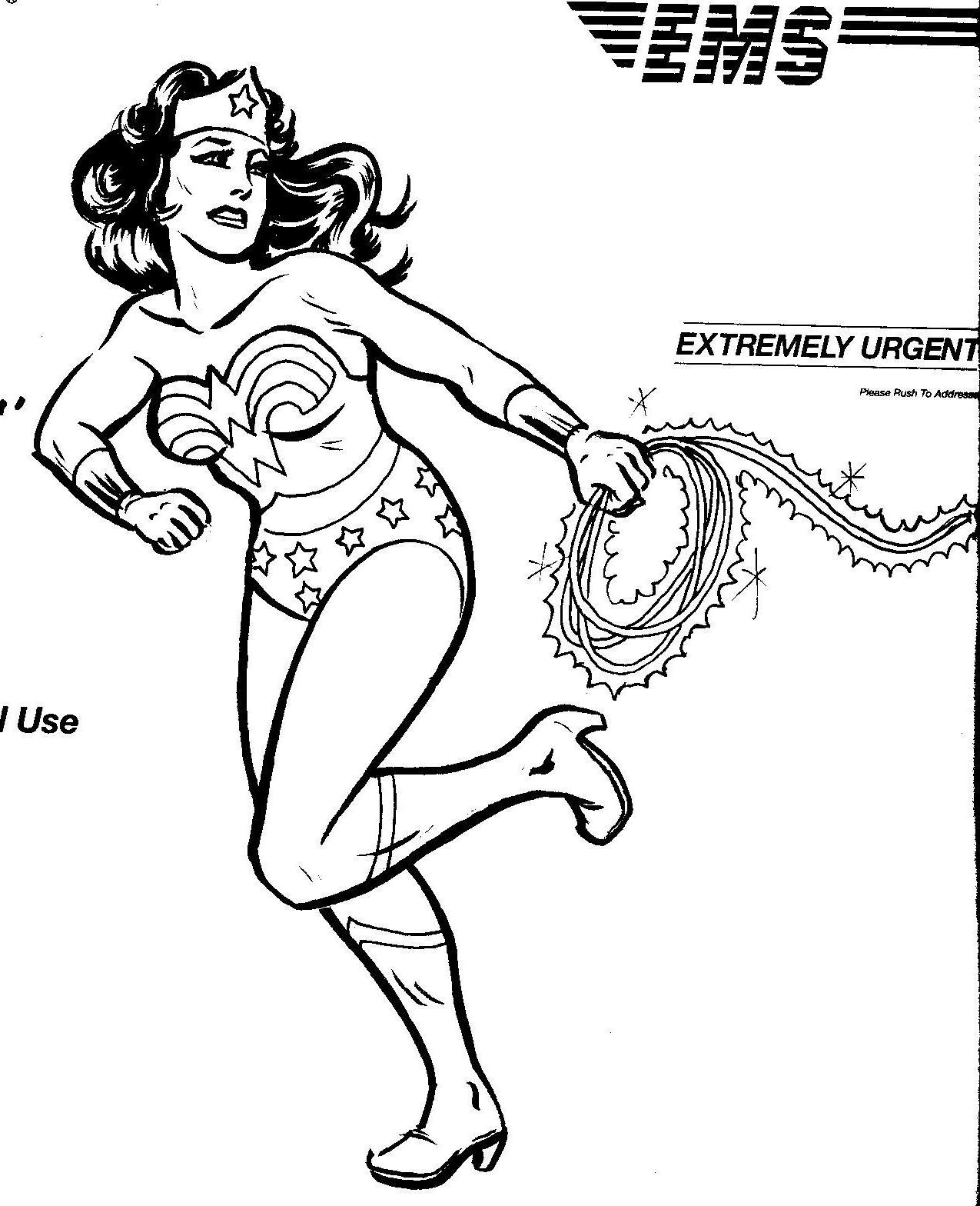 Раскраска: Чудо-Женщина (Супер герой) #74641 - Бесплатные раскраски для печати