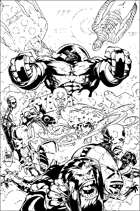 Раскраска: X-Men (Супер герой) #74396 - Бесплатные раскраски для печати
