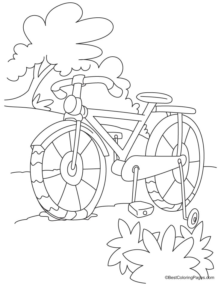 Раскраска: Велосипед / Велосипед (транспорт) #136940 - Бесплатные раскраски для печати