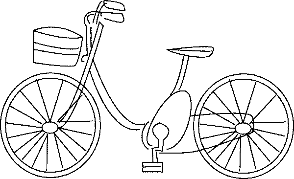 Раскраска: Велосипед / Велосипед (транспорт) #136954 - Бесплатные раскраски для печати