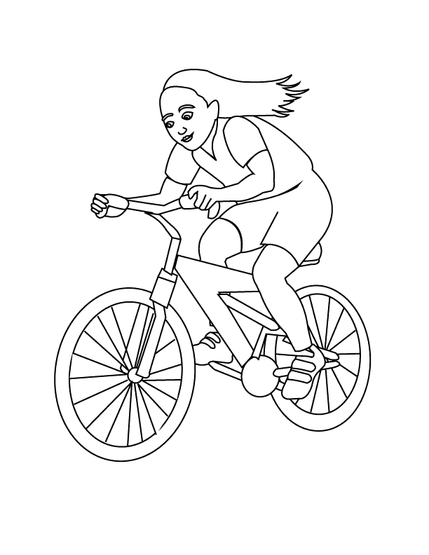 Раскраска: Велосипед / Велосипед (транспорт) #137032 - Бесплатные раскраски для печати