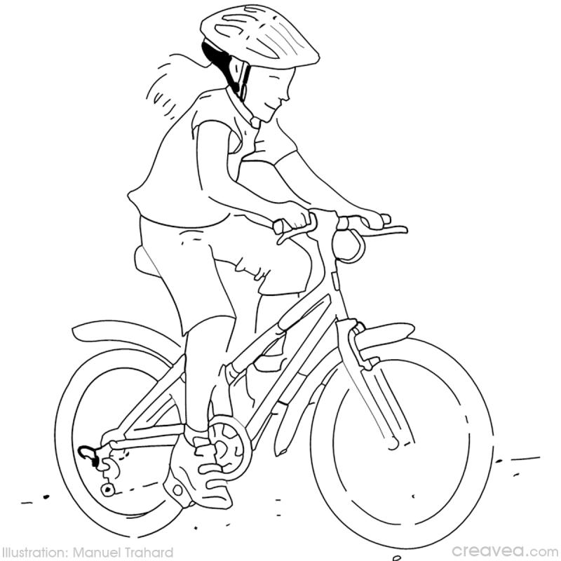 Раскраска: Велосипед / Велосипед (транспорт) #137096 - Бесплатные раскраски для печати
