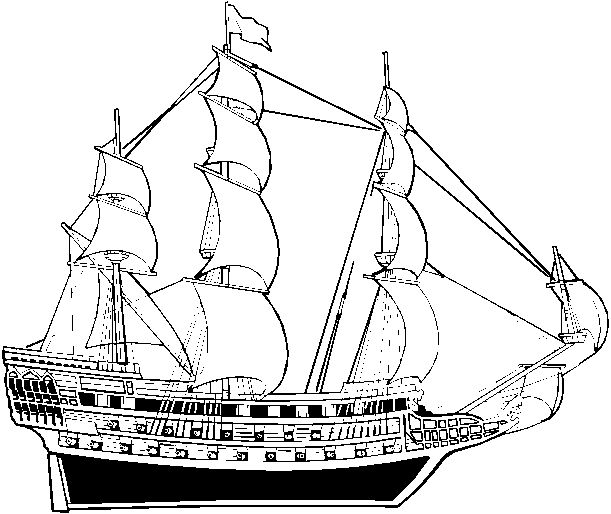 Раскраска: Лодка / Корабль (транспорт) #137513 - Бесплатные раскраски для печати