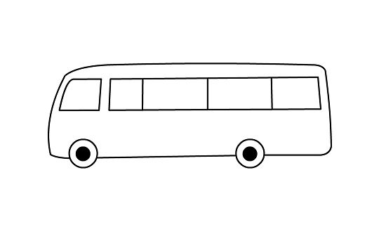Раскраска: Автобус / Тренер (транспорт) #135511 - Бесплатные раскраски для печати