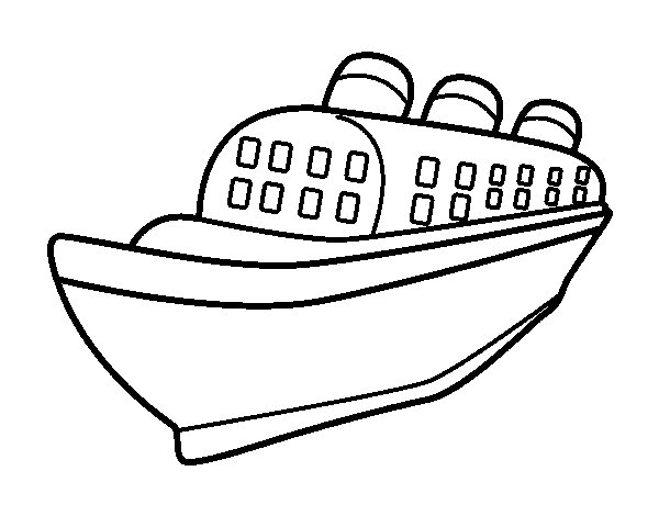 Раскраска: Пассажирское судно / Круизный лайнер (транспорт) #140686 - Бесплатные раскраски для печати