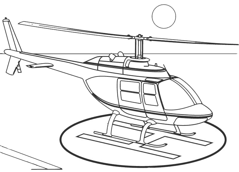 Раскраска: вертолет (транспорт) #136031 - Бесплатные раскраски для печати