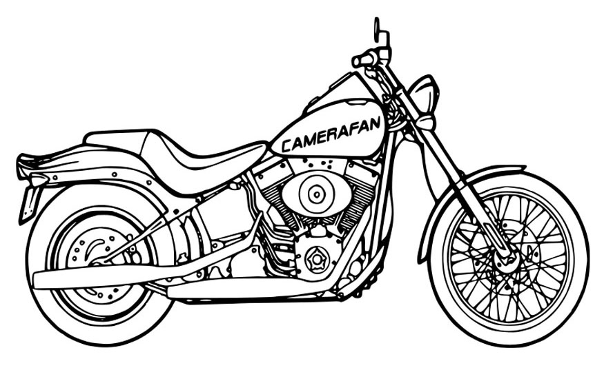 Раскраска: мотоцикл (транспорт) #136286 - Бесплатные раскраски для печати