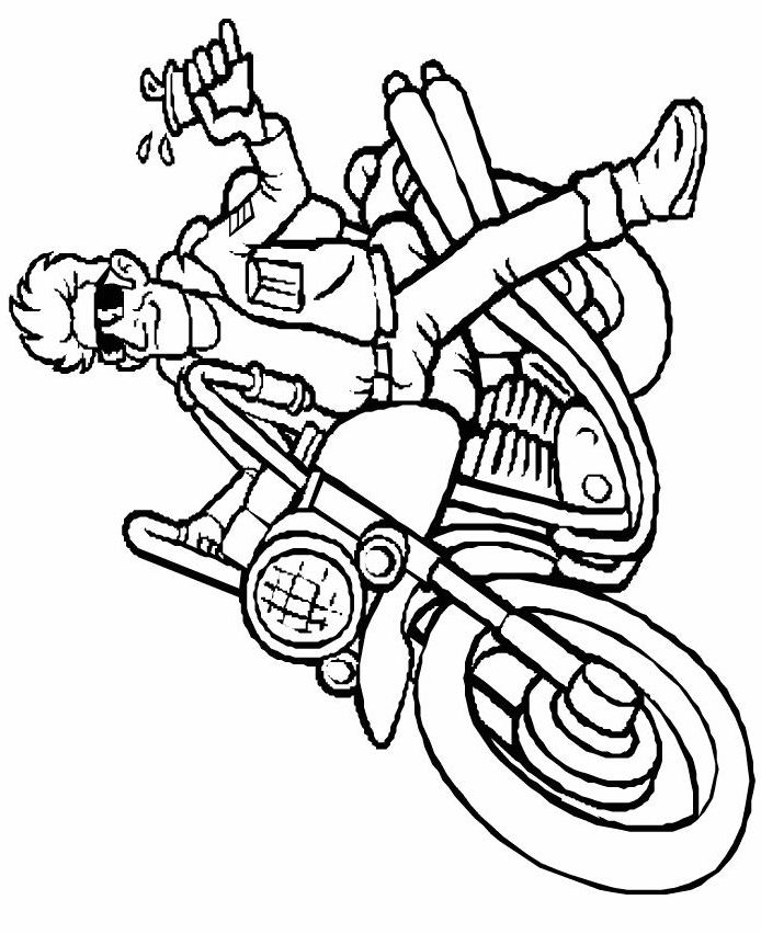 Раскраска: мотоцикл (транспорт) #136314 - Бесплатные раскраски для печати