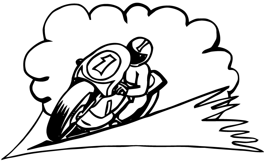 Раскраска: мотоцикл (транспорт) #136328 - Бесплатные раскраски для печати