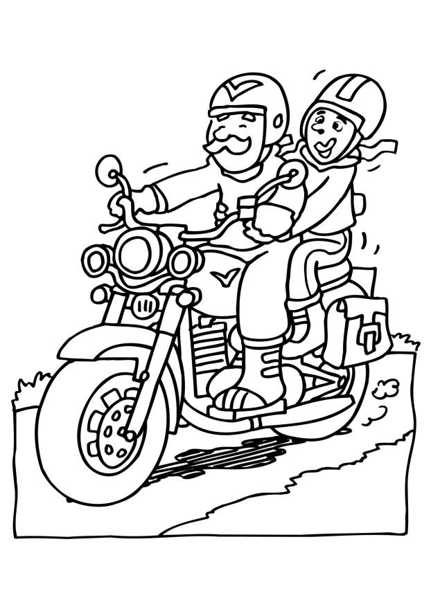 Раскраска: мотоцикл (транспорт) #136413 - Бесплатные раскраски для печати
