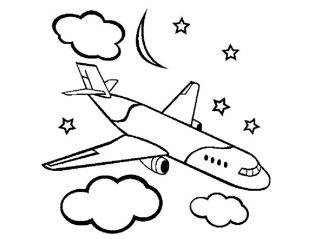 Раскраска: самолет (транспорт) #134778 - Бесплатные раскраски для печати