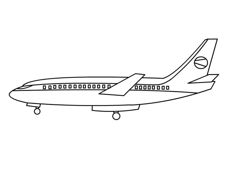 Раскраска: самолет (транспорт) #134785 - Бесплатные раскраски для печати