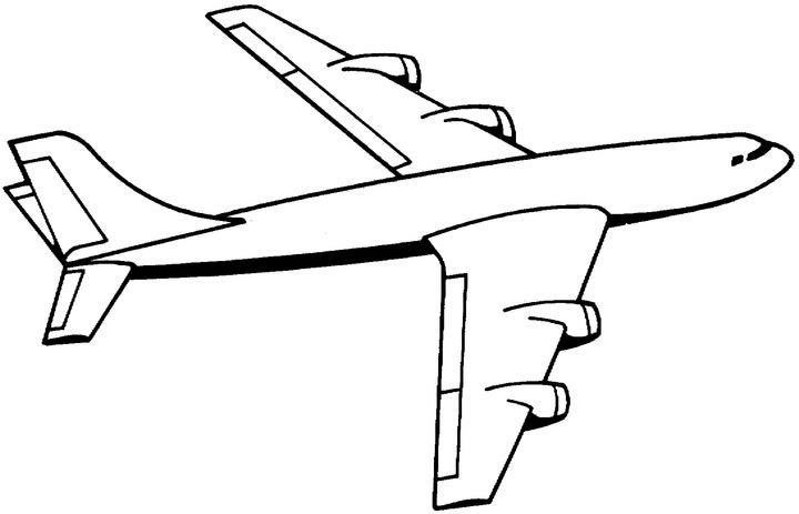 Раскраска: самолет (транспорт) #134792 - Бесплатные раскраски для печати