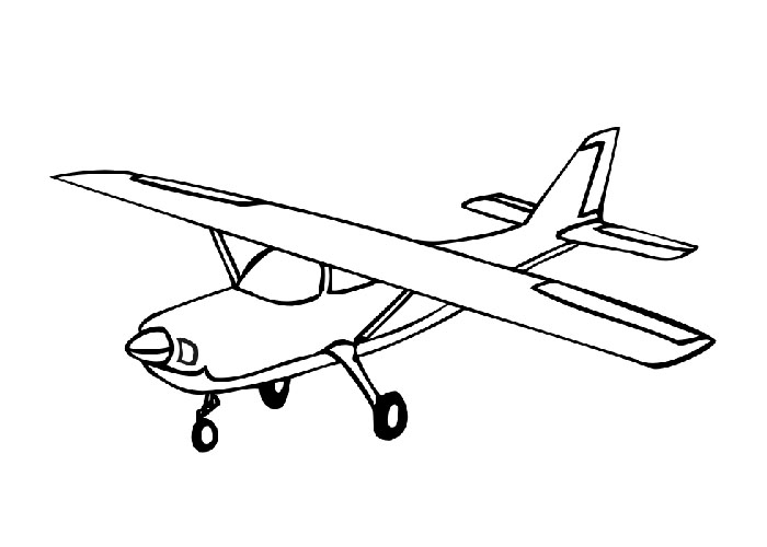 Раскраска: самолет (транспорт) #134795 - Бесплатные раскраски для печати
